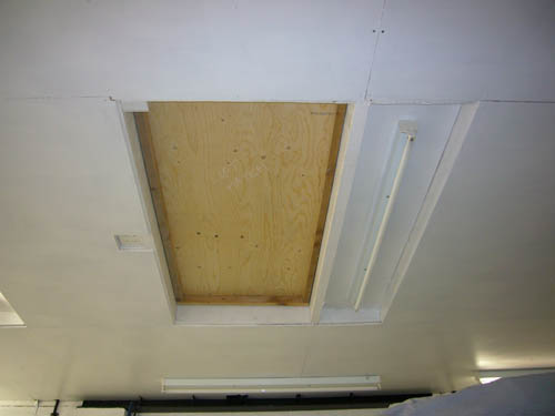 Loft hatch.